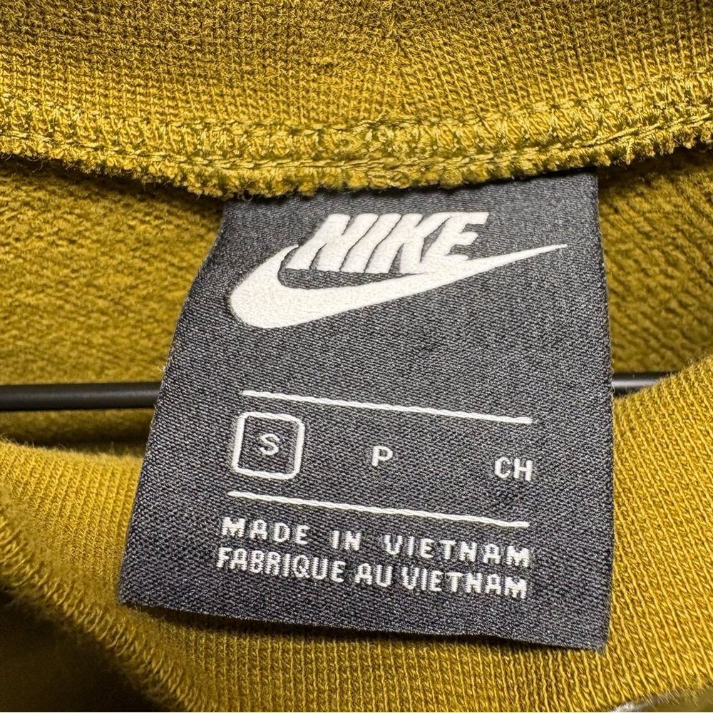 Nike Green Cropped Mock Neck Sweatshirt Women’s Size Small - Picture 3 of 10